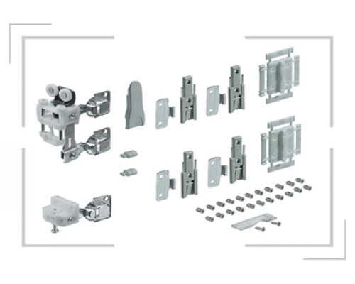 К-т фурнитуры Hettich Wingline L 25 кг, самозакрывание, с ниж. направляющей, R 9237890