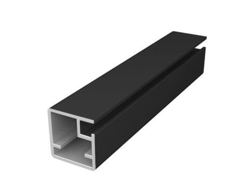 Alok Профиль рамочный узкий  20*19 мм матовоый черный 3,0 м АО00.10 МЧ