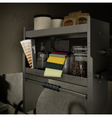 Hettich Arti Комплект системы для опускания полки, 2-х уровневый, 600 мм, антрацит 9382272 