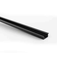 Алюминиевый профиль врезной 2206W, L=2 м, чёрный, без диффузора 17.800.00.344 
