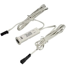 Выключатель ИК врезной HZK222, 2 реж. DC12B(24Вт), 17*34 мм, белый  , провод 1 м с конн L813/L815 08.002.02.048 