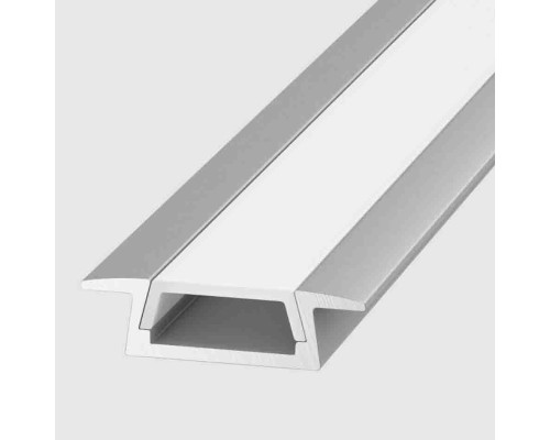 Алюминиевый профиль врезной 2206W, L=3 м, бесцветный, без диффузора 17.800.00.369 