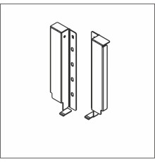 Крепление задней стенки h 209 Dragon Pro белый при комплектации рейлингами арт.25120