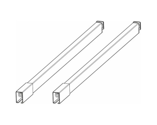 Комплект_рейлингов 450мм DTC Dragon Pro белый арт.25129