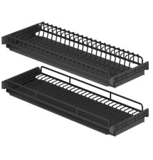 Посудосушитель 600 мм Talisman серия LX, графит, 2 уровня, 2 лотка 878-60-09