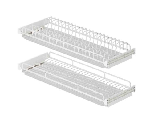 Посудосушитель 800 мм Talisman серия LX, белый матовый, 2 уровня, 2 лотка 878-80-02