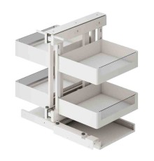 Волшебный уголок выдвижной Talisman серия GLX 900 (430) мм, универсальный белый матовый 854-02