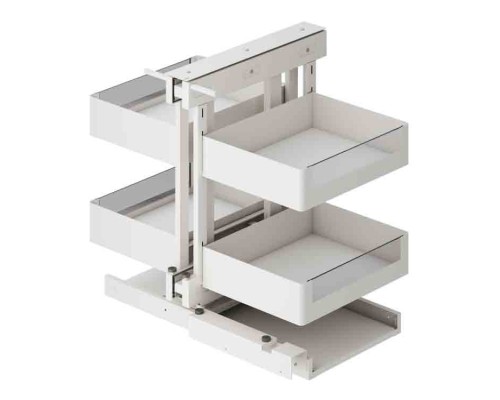 Волшебный уголок выдвижной Talisman серия GLX 900 (430) мм, универсальный белый матовый 854-02