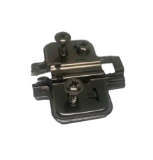 Планка монтажная к петле Pivot-Star DTC  Anyway-Clip  h=0 c евровинтами 3D черная 20312