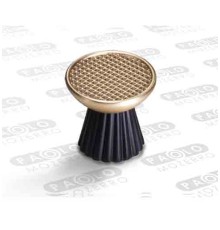 Ручка-кнопка  LS249S-knob, брашированное золото/матовый черный 65072