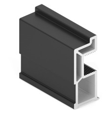 Aristo Slim max Вертикальный профиль Черный матовый L-2700