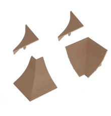 Комплект для плинтуса Korner LB-23 № 6084 Дуб выбеленный 20-23-4-6084