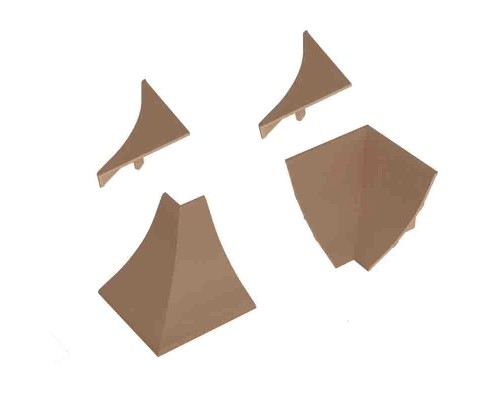 Комплект для плинтуса Korner LB-23 № 6084 Дуб выбеленный 20-23-4-6084