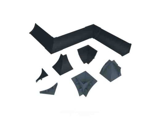 Комплект для плинтуса Korner LB-23 № 6077 Оксид глянец 20-23-4-6077 (Склад)