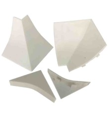 Комплект для плинтуса Korner LB-23 № 6017 Белый камень 20-23-4-6017