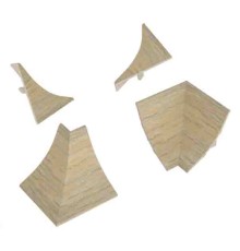 Комплект для плинтуса Korner LB-23 № 23 Дуб выбеленный 20-23-4-23