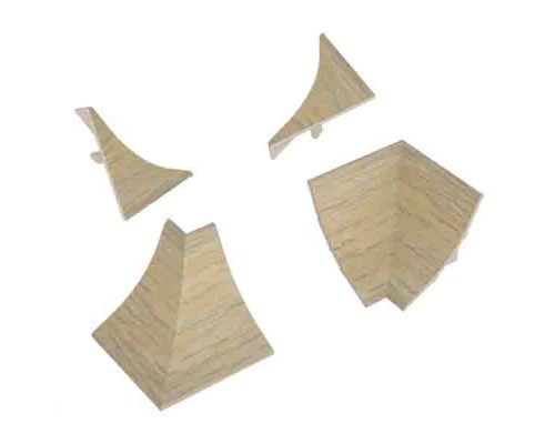 Комплект для плинтуса Korner LB-23 № 23 Дуб выбеленный 20-23-4-23