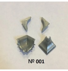 Комплект для плинтуса Korner LB-15 № 001 Алюминий 20-15-4-001 (Склад)