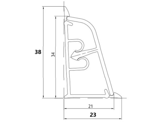 Плинтус Korner 3 м Индийское дерево LB-38-019