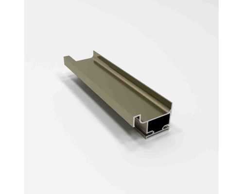 Профиль-ручка L-4500 вертикальная асимметрия, шампань