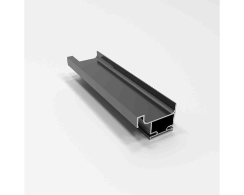 Профиль-ручка L-4500 вертикальная асимметрия, черный 32472