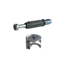 Эксцентрик Titus Cam 5000 для ДСП 16 мм, h12*d15 + шток, комплект, сталь 009699-885-K07+005078