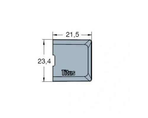 Заглушка пластик System 6, Gen 2, графит 006999-7015