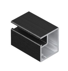 Aristo Профиль рамочный узкий черный кварц 5,4 м AR831