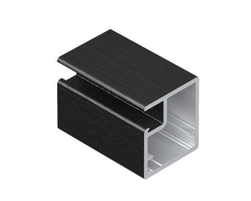 Aristo Профиль рамочный узкий черный кварц 5,4 м AR831