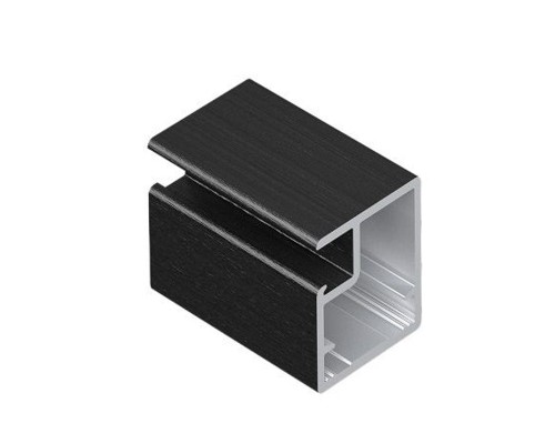 Aristo Профиль рамочный узкий черный кварц 2,7 м AR831