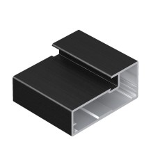 Aristo Профиль рамочный 20,5*45-19 мм черный кварц 5,4 м AR834