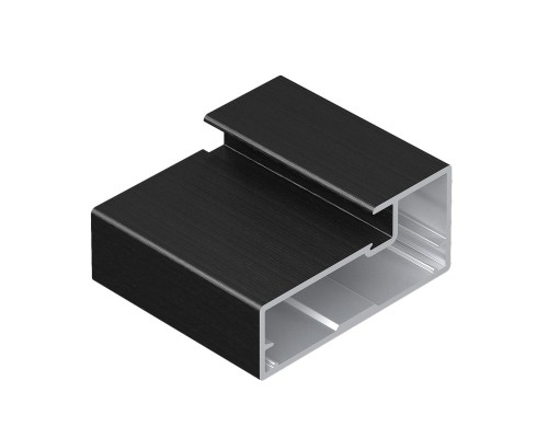 Aristo Профиль рамочный 20,5*45-19 мм черный кварц 5,4 м AR834