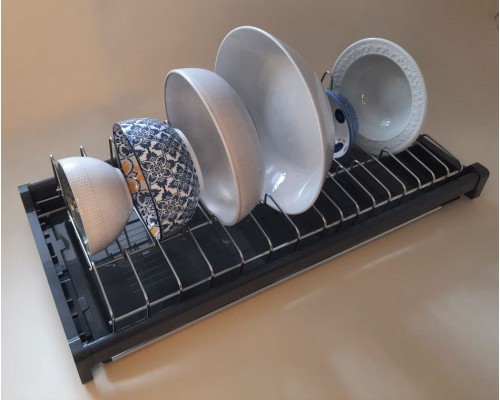 Посудосушитель 600 мм, нержавеющая сталь, серый орион, Perfetta