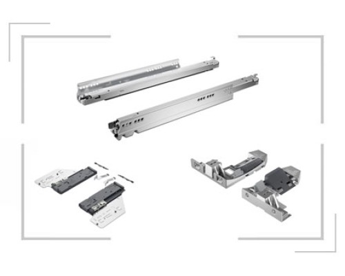 К-т механизма Hettich push to open silent для Actro, 70 кг 9257893