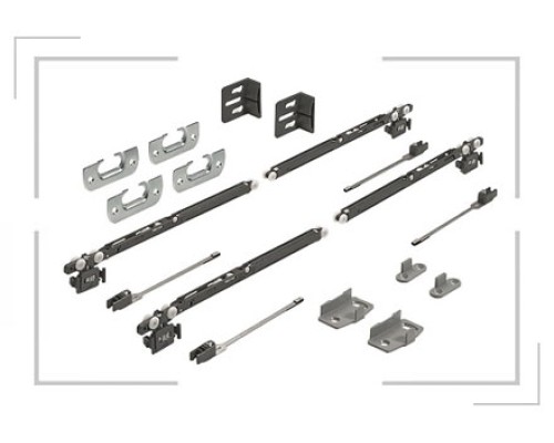 К-т фурнитуры Hettich Sysline S, с доводчиком на закрывание и открывание 9208511