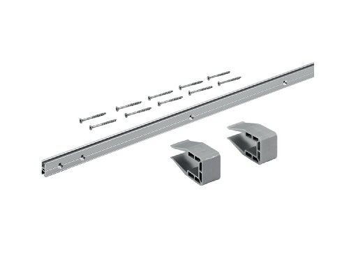 Комплект профиля Hettich Slidelyne M, L2500, H18, серебристый 9209225