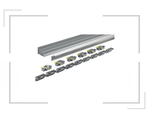 Комплект профилей Hettich Topline xs strong/stb L4000, алюминий, анодированный 9278657