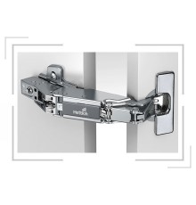 Петля Hettich Sensys 8657 накладная без пружин угол 165гр. (без планки) 9099810