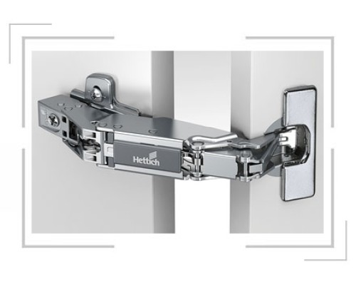 Петля Hettich Sensys 8657 накладная без пружин угол 165гр. (без планки) 9099810