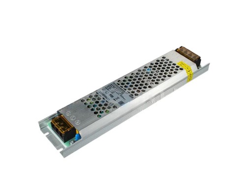 Источник питания стаб. напр. для Led, IP20, 220Vac/12Vdc, max 150Вт, тонкий длинный пласт.корп. с крышками, 360*31/24 мм, с защ. от КЗ, перезрузки и перенапр. 06.800.01.358