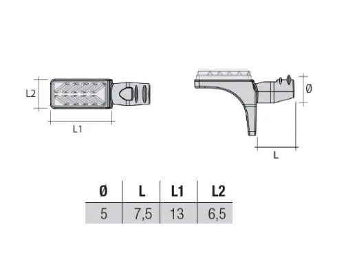 Полкодержатель для стеклянных полок MV64ZNL