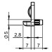 Полкодержатель для стекла RG43.00.05