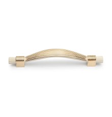 Ручка-скоба FS492-128мм, белый с золотом 57341