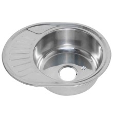 Мойка 5745 U MELANA 0,8/180 врезная овальная с сифоном (125 t *15)