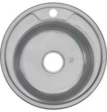 Мойка 490 N 0,6/170 врезная круглая с сифоном (017N*16)