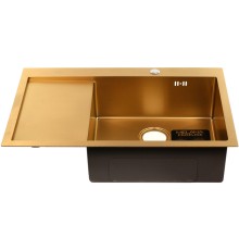 Мойка D7851HG-R MELANA ProfLine 3,0/220 ЗОЛОТО врезная прямоугольная правая D7851HG-R
