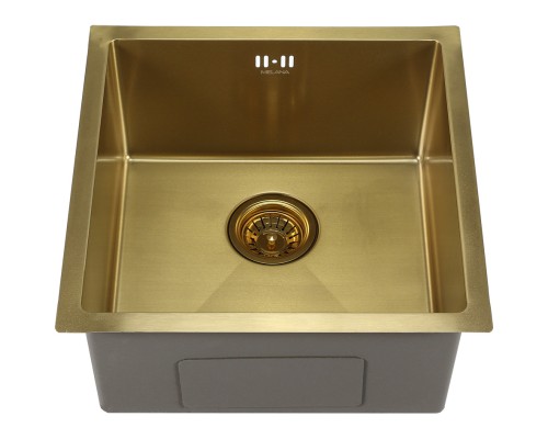 Мойка D4545HG MELANA ProfLine 1,2/220 ЗОЛОТО врезная квадратная D4545HG