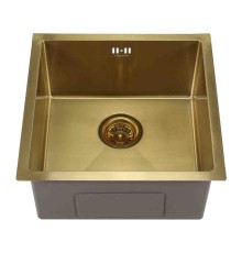 Мойка D4545HG MELANA ProfLine 1,2/220 ЗОЛОТО врезная квадратная D4545HG