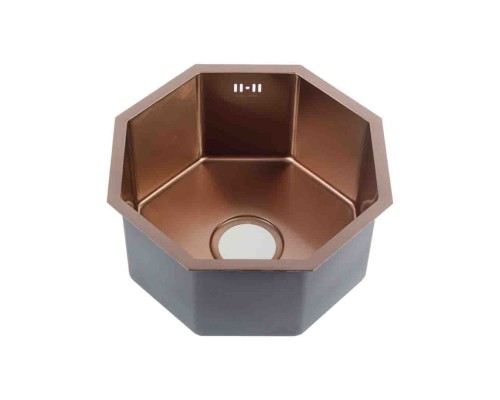 Мойка D400BR Octavia MELANA Profline 1,2/200 БРОНЗА врезная фигурная D400BR