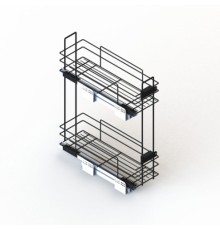Бутылочница UMM Soft B Loft 200 мм, с дов. левая, черная 102002411